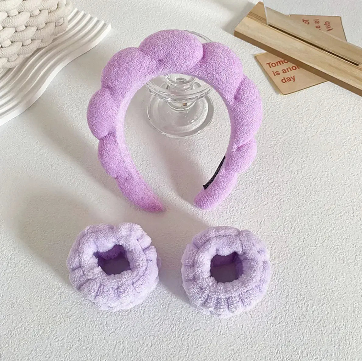 Bandeau Spa en Velours - Confort et Élégance